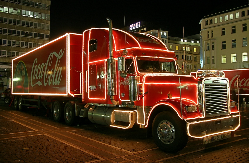 Alle Jahre wieder ...... kommen die Coca-Cola Weihnachtstrucks !