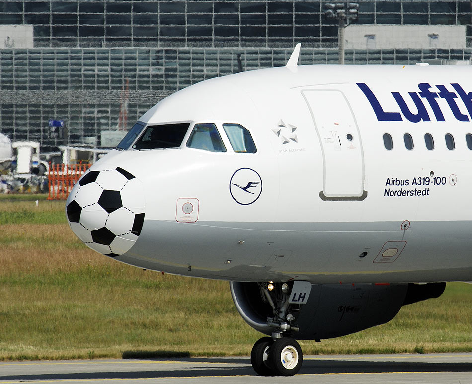 Alle sind im WM-Fieber - auch die Flieger !