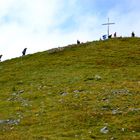 Alle wollen zum Gipfelkreuz des Diedamskopfs, wir auch…,