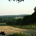 Allee in den Baumbergen mit Blick auf die Stiftskirche in Nottuln