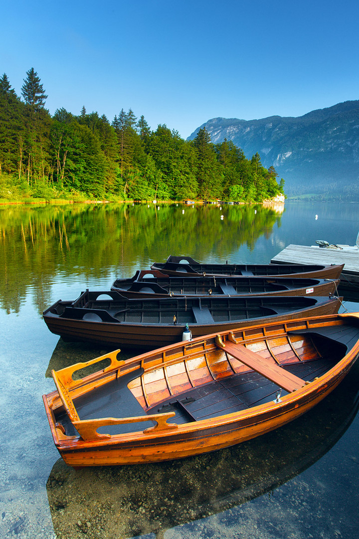 Allein am Bohinj-See