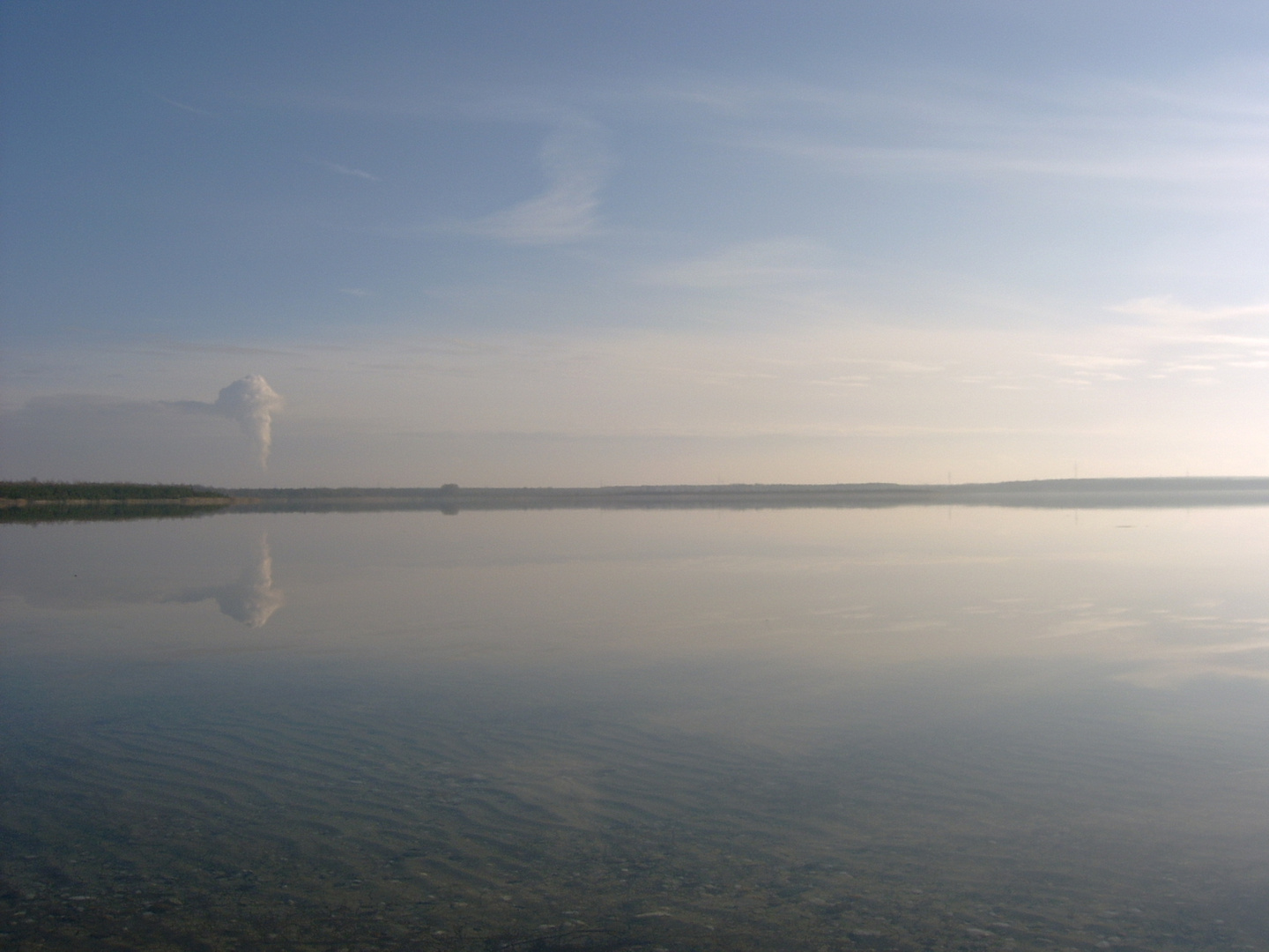 allein am Gräbendorfer See