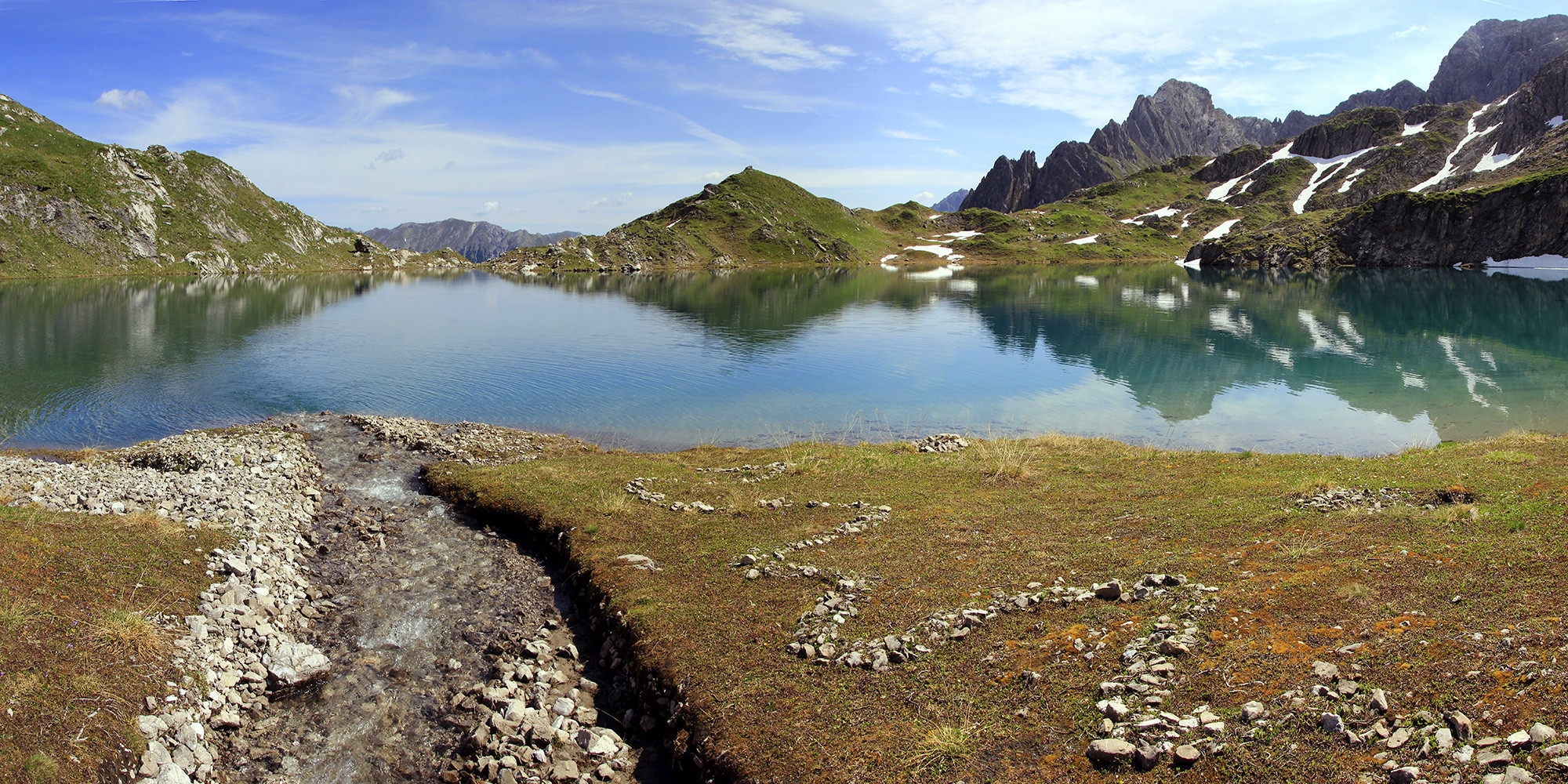 Allein am Roßkarsee!