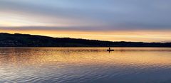 allein am See