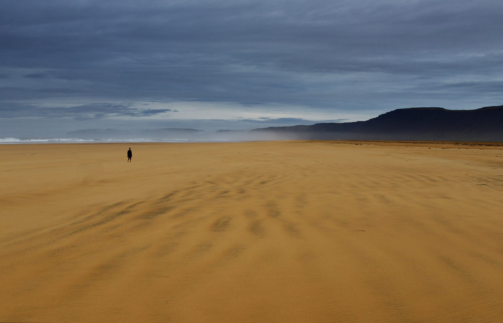 Allein am Strand