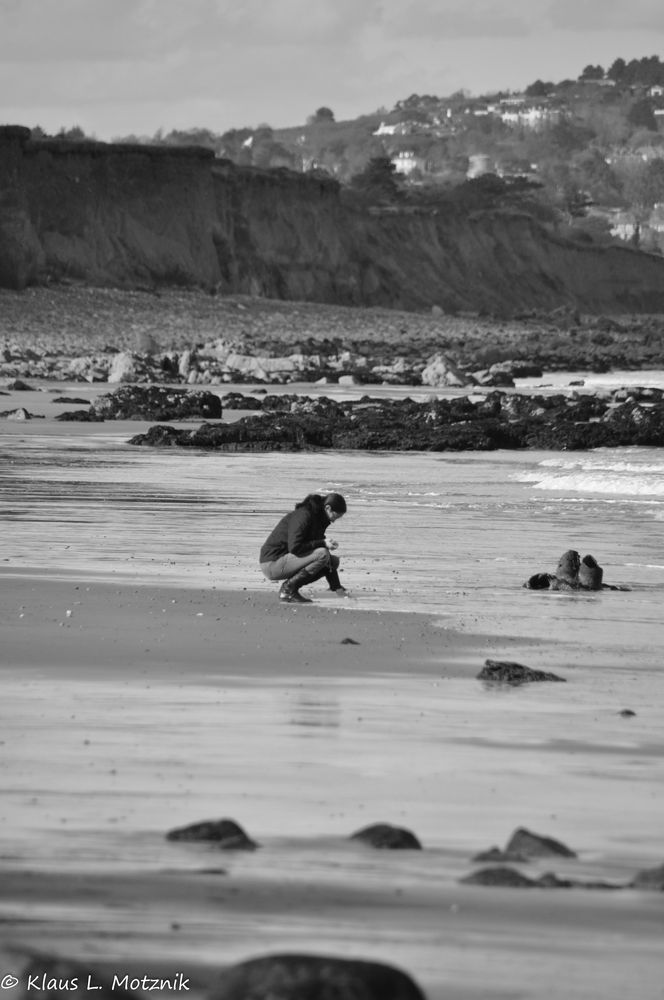 Allein am Strand...