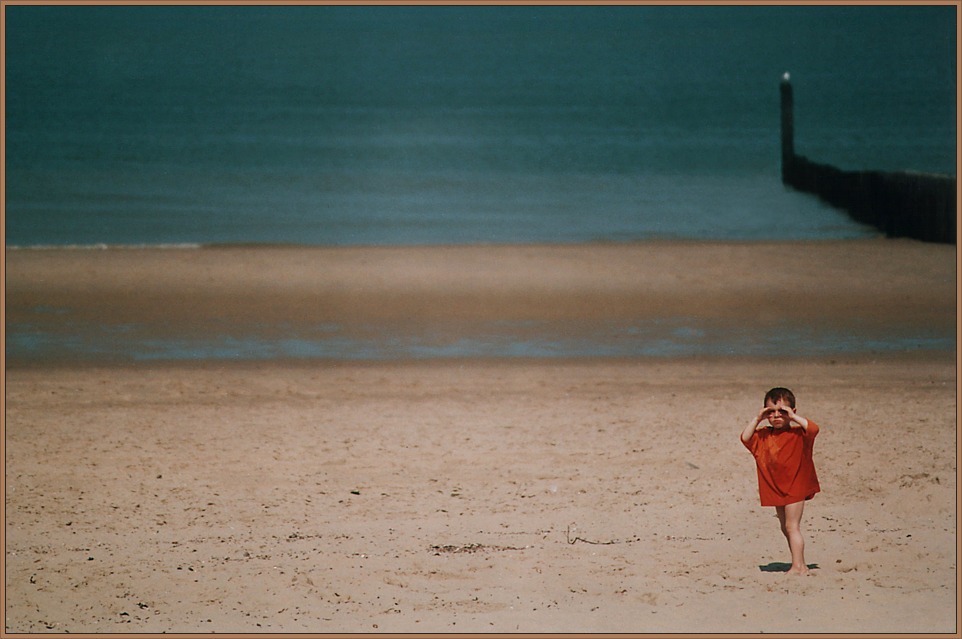 allein am Strand...