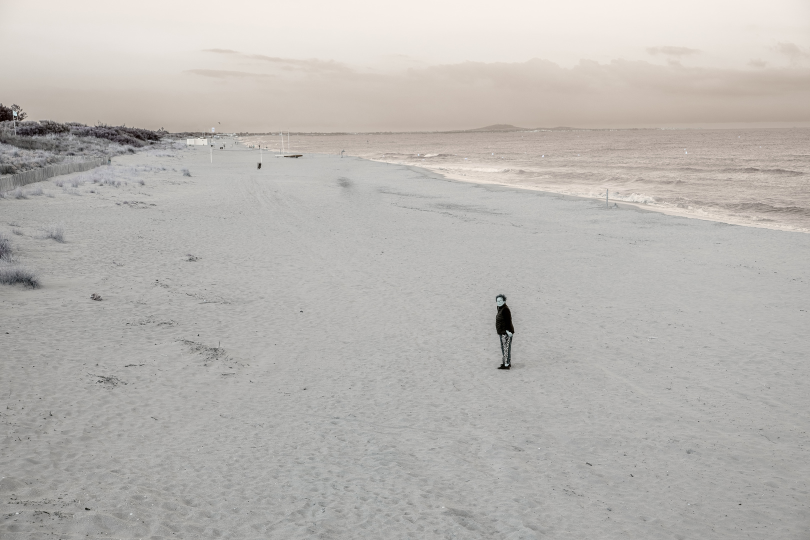 Allein am Strand