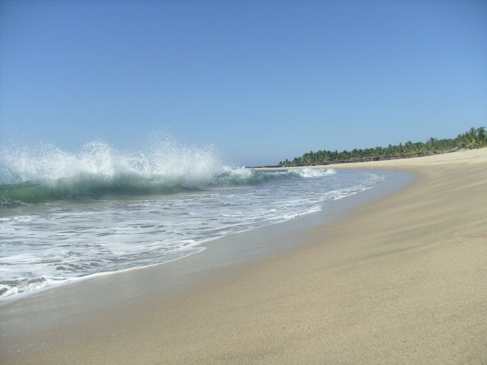 Allein am Strand in Mexico