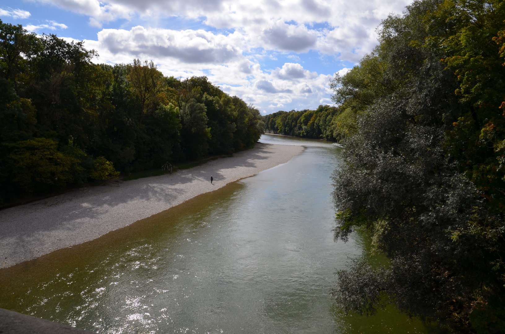 allein an der Isar