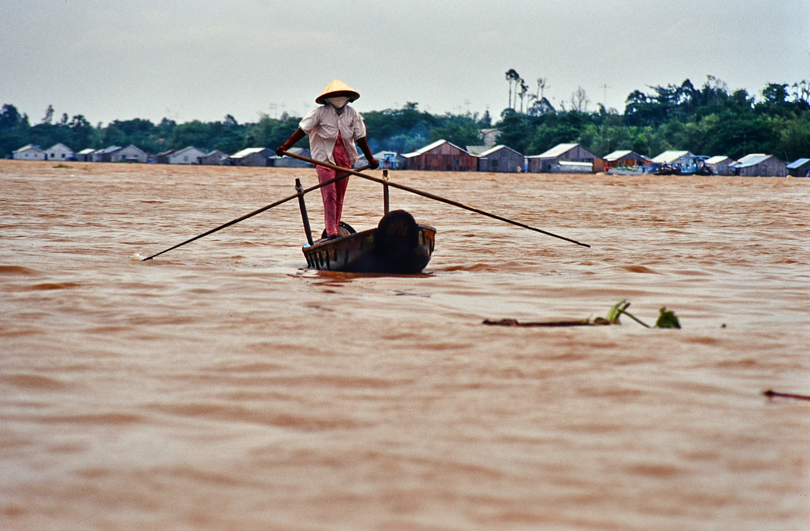 allein auf dem Mekong