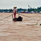 allein auf dem Mekong