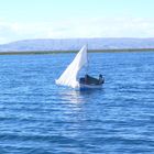 Allein auf dem Titicaca See