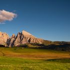 Allein auf der Seiser Alm