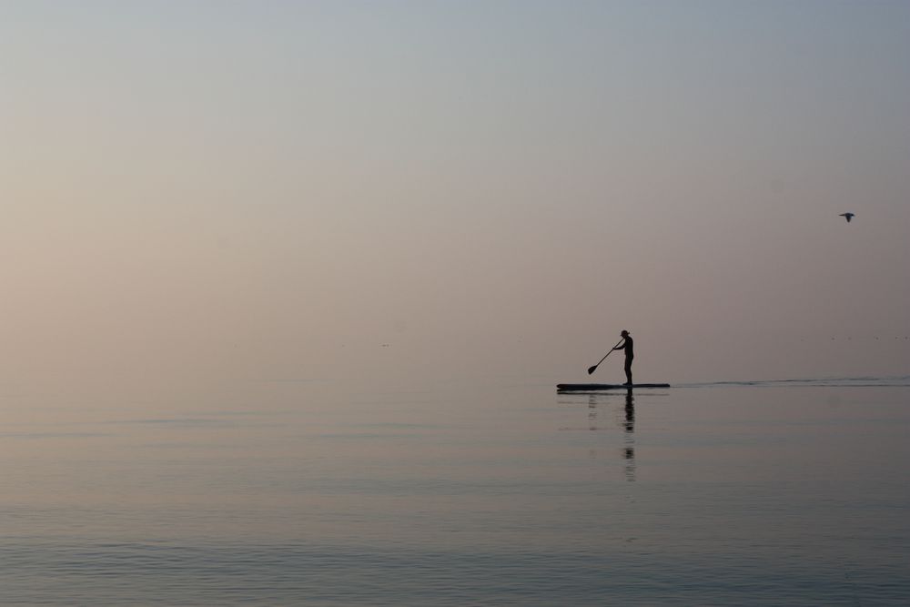 Allein auf weiter See