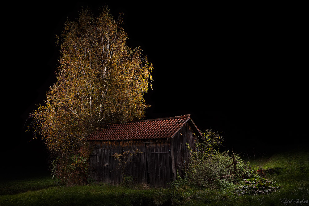 Allein im Dunkeln - lightpainting