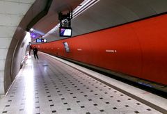 Allein in der U-Bahn