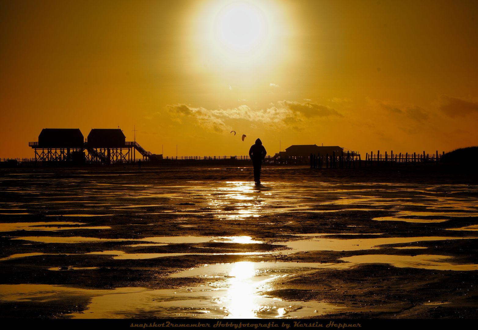 Allein - Strand-Meer-Sonnenuntergang - Auszeit pur