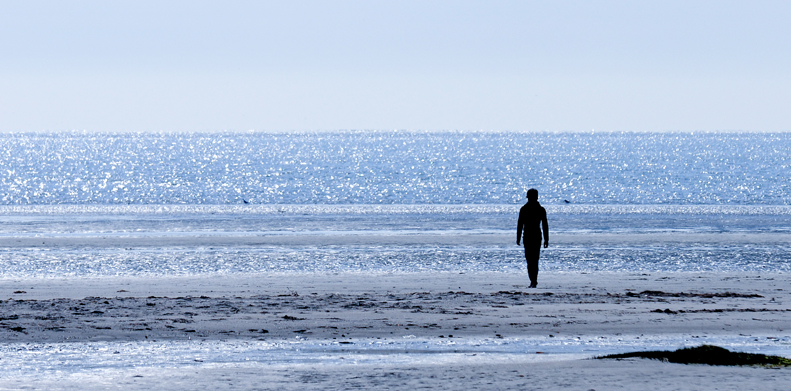 Alleine am Meer