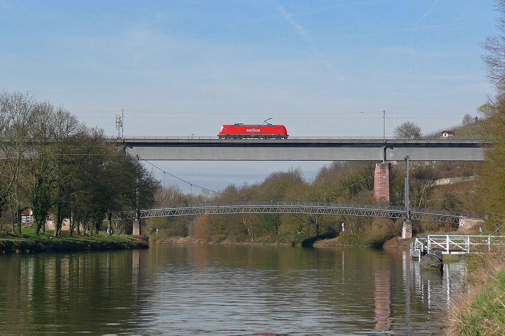 Alleine über den Neckar