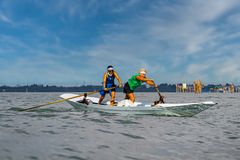 Allenamento per una gara a Venezia