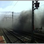 Alles eine Wolke und der Bahnhof mitten drin