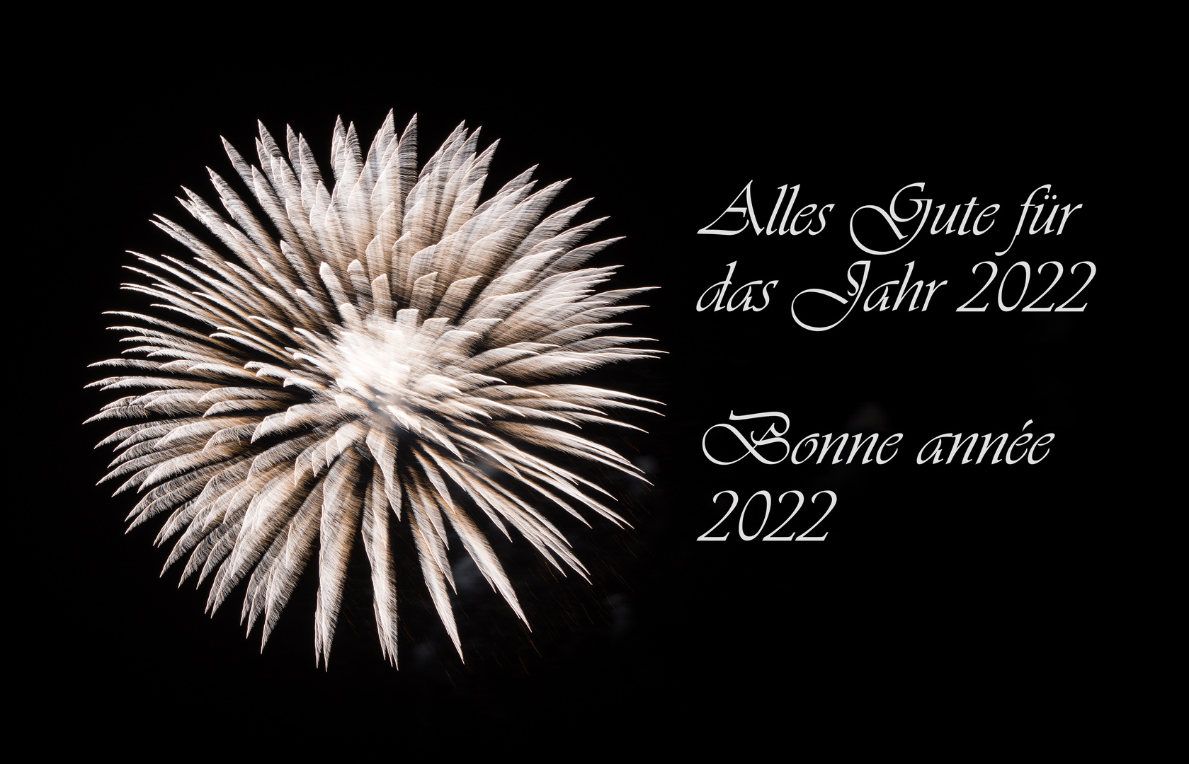 Alles Gute für 2022 - bonne année 2022