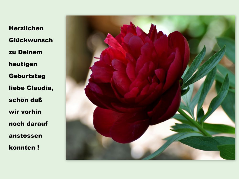 Alles Gute zum Geburtstag Claudia Foto & Bild gratulation und
