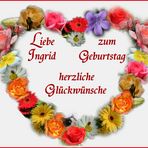 Alles Liebe für dich liebe Ingrid