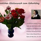 alles Liebe und Gute zum Geburtstag ..