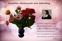 alles Liebe und Gute zum Geburtstag ..