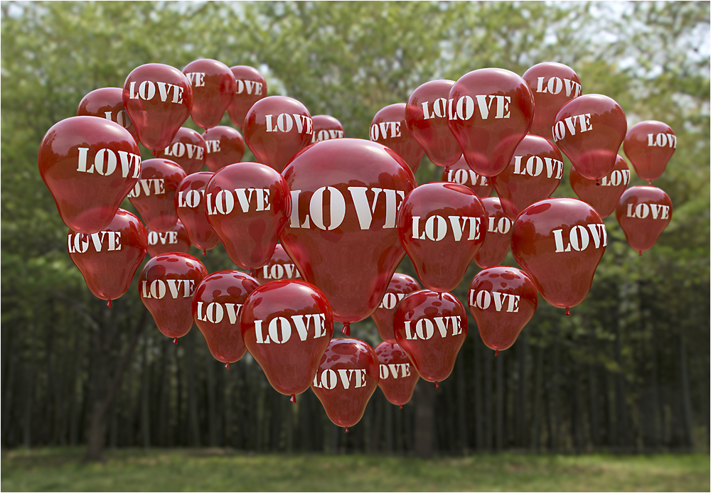 Alles Liebe zum Valentinstag! Foto &amp; Bild rendering, stillleben