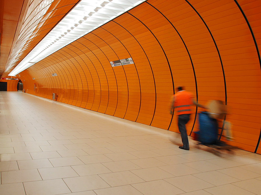 Alles sauber in der U-Bahn