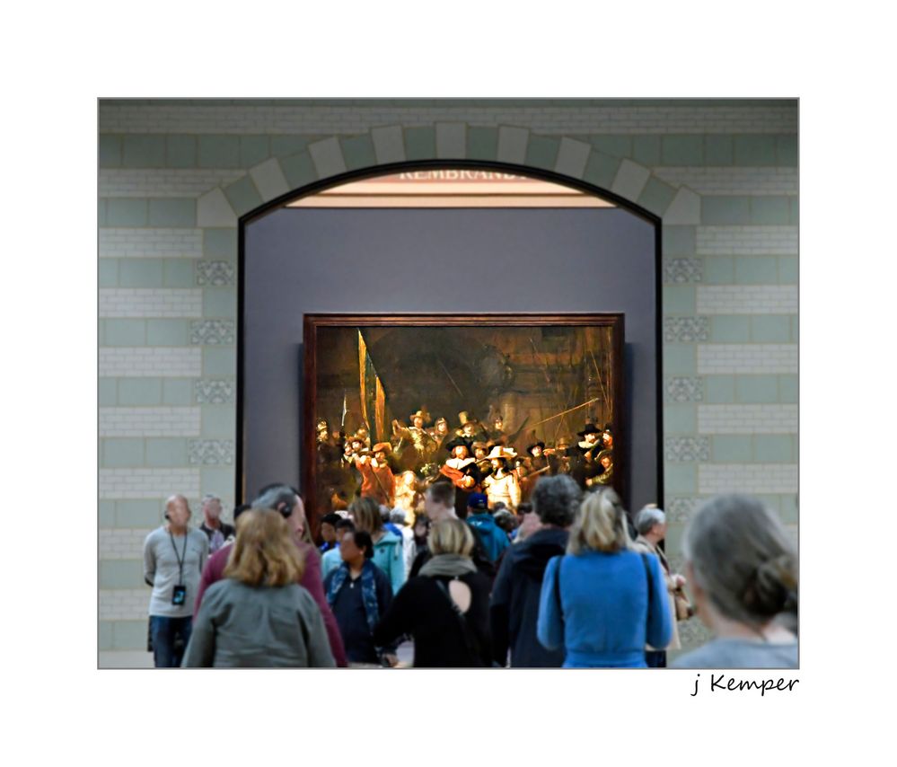- alles will Rembrandts "Nachtwache" sehen -