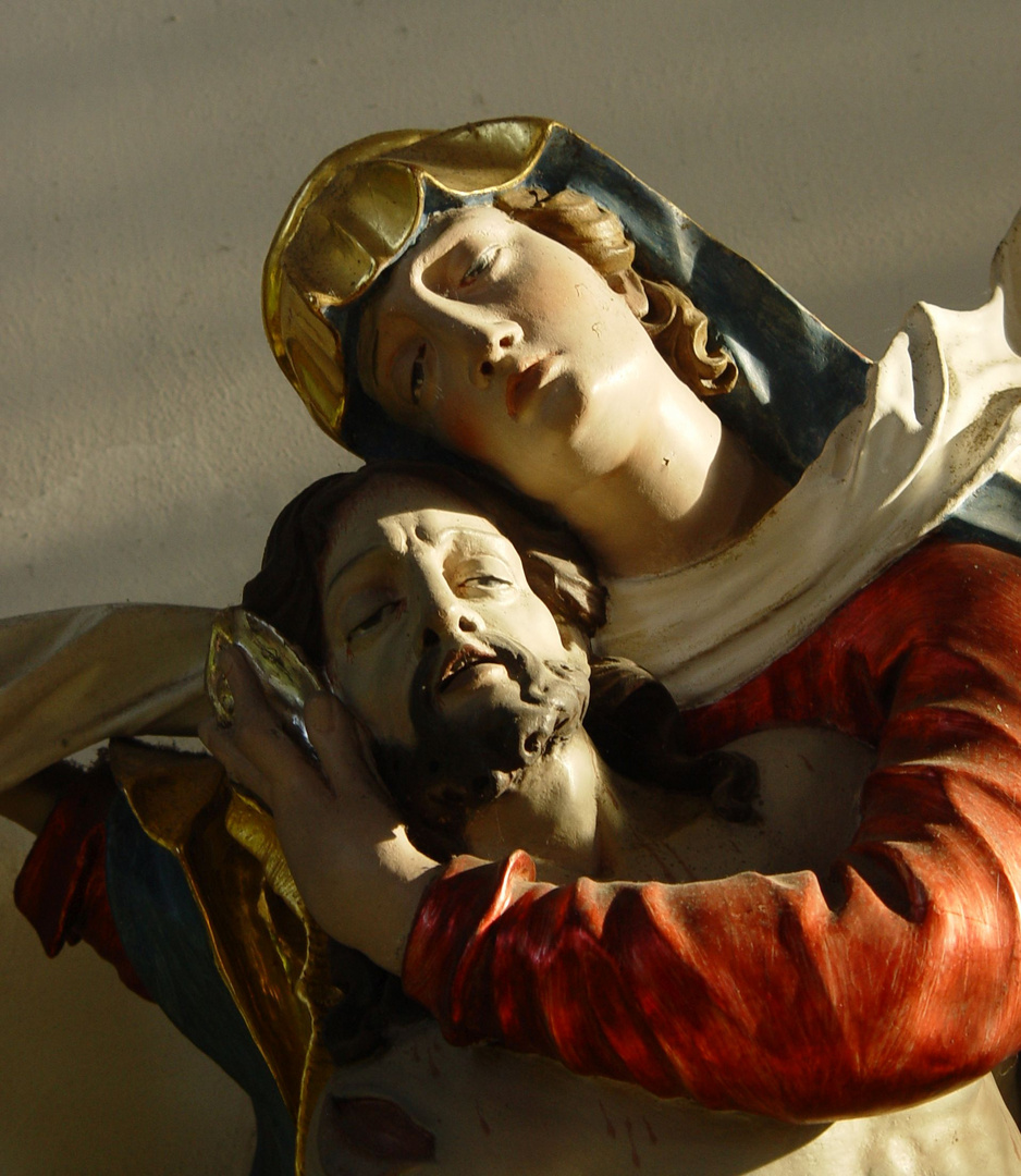 Alles Wissen aber ist ohne die LIEBE nichts nütze! Pieta in Sankt-Georg Wasserburg am Bodensee 2003