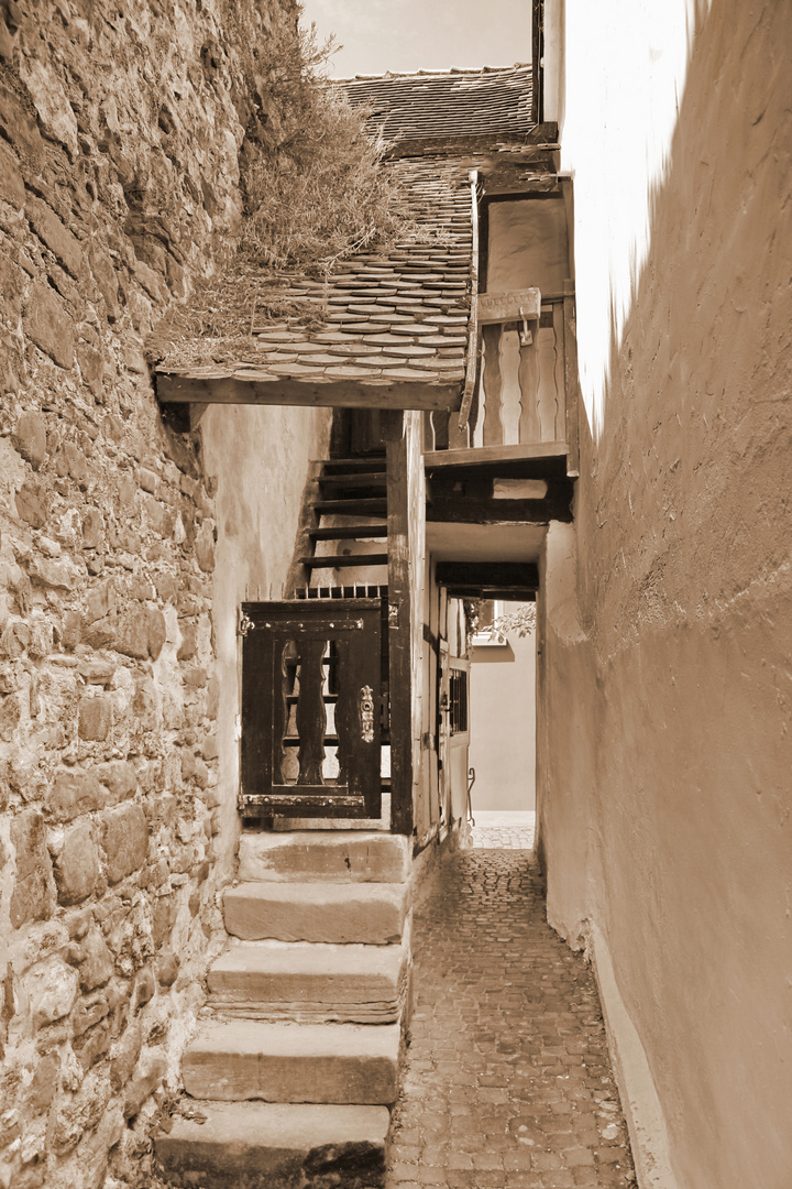 Alley in Freinsheim, Germany