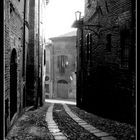 Alley in the medieval town of Castell'Arquato