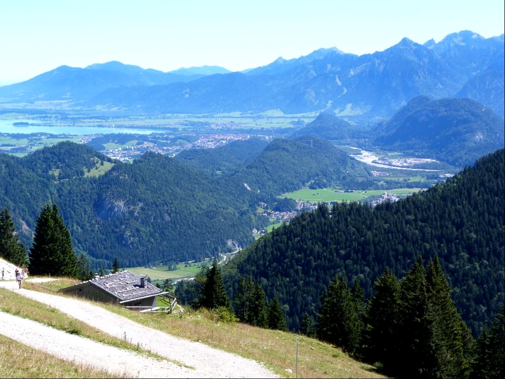 Allgäu, Blick vom Breitenberg nach Füssen