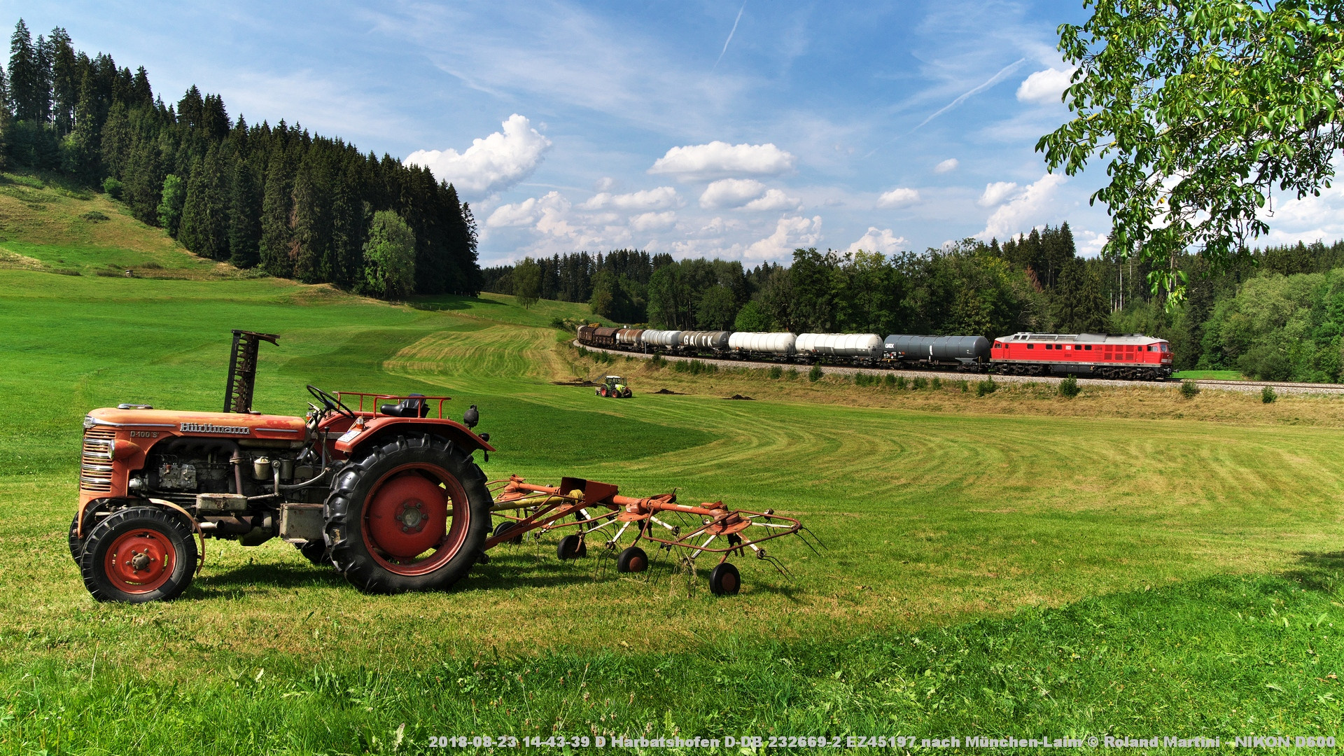 Allgäu-Idyll mit Umleiter-Güterzug