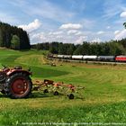 Allgäu-Idyll mit Umleiter-Güterzug