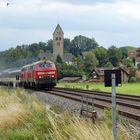 Allgäubahn mit IC Umleiter bei Immenstadt-Stein 10.7.2018