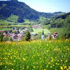 Allgäudorf im Sommer