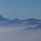 Allgäuer Alpen im Morgennebel