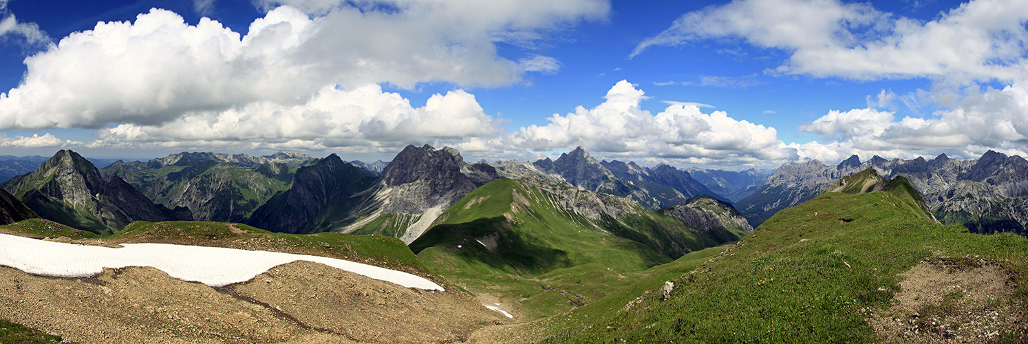 Allgäuer Alpen vom Rauheck!