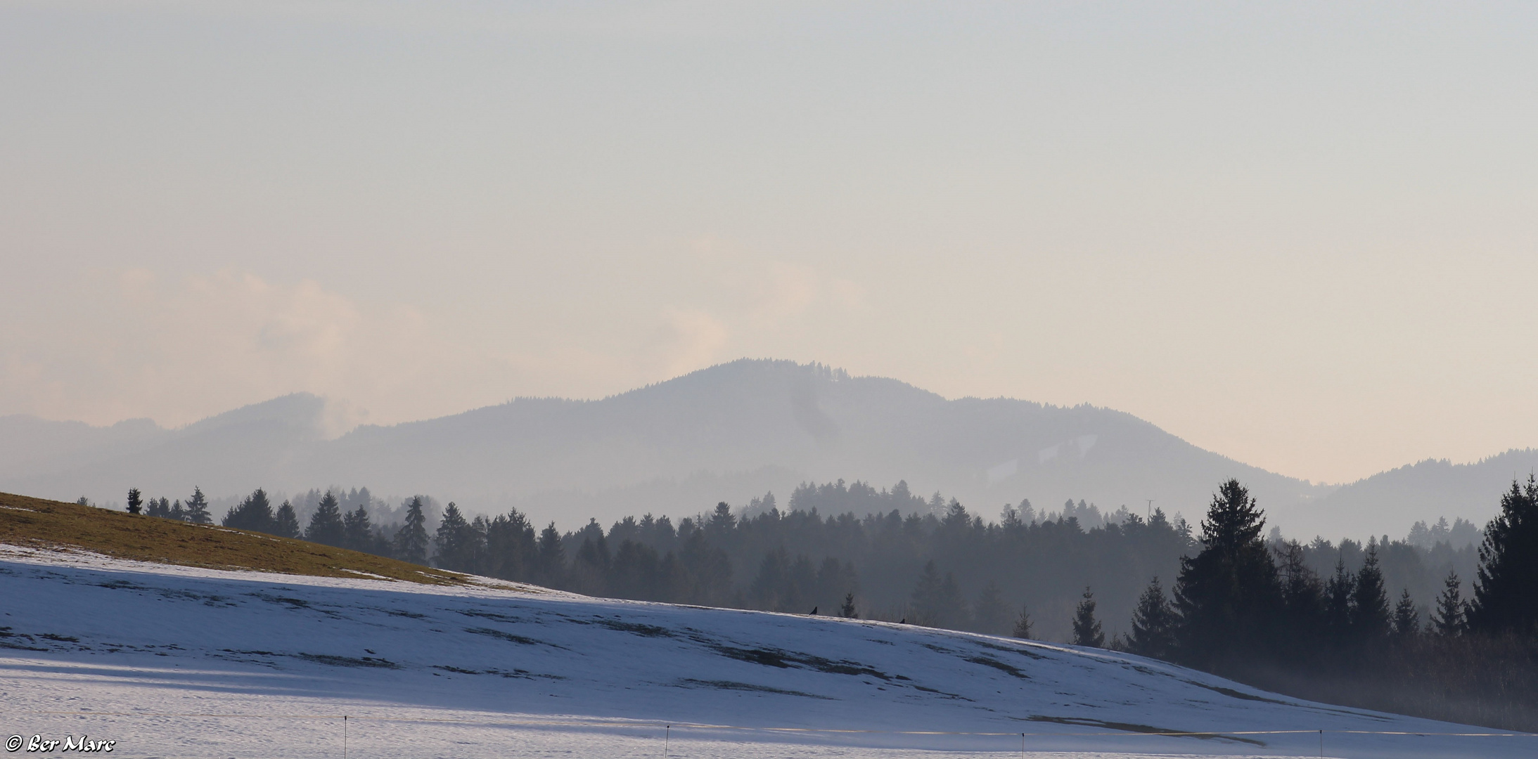 Allgäuer Berge im Nebel