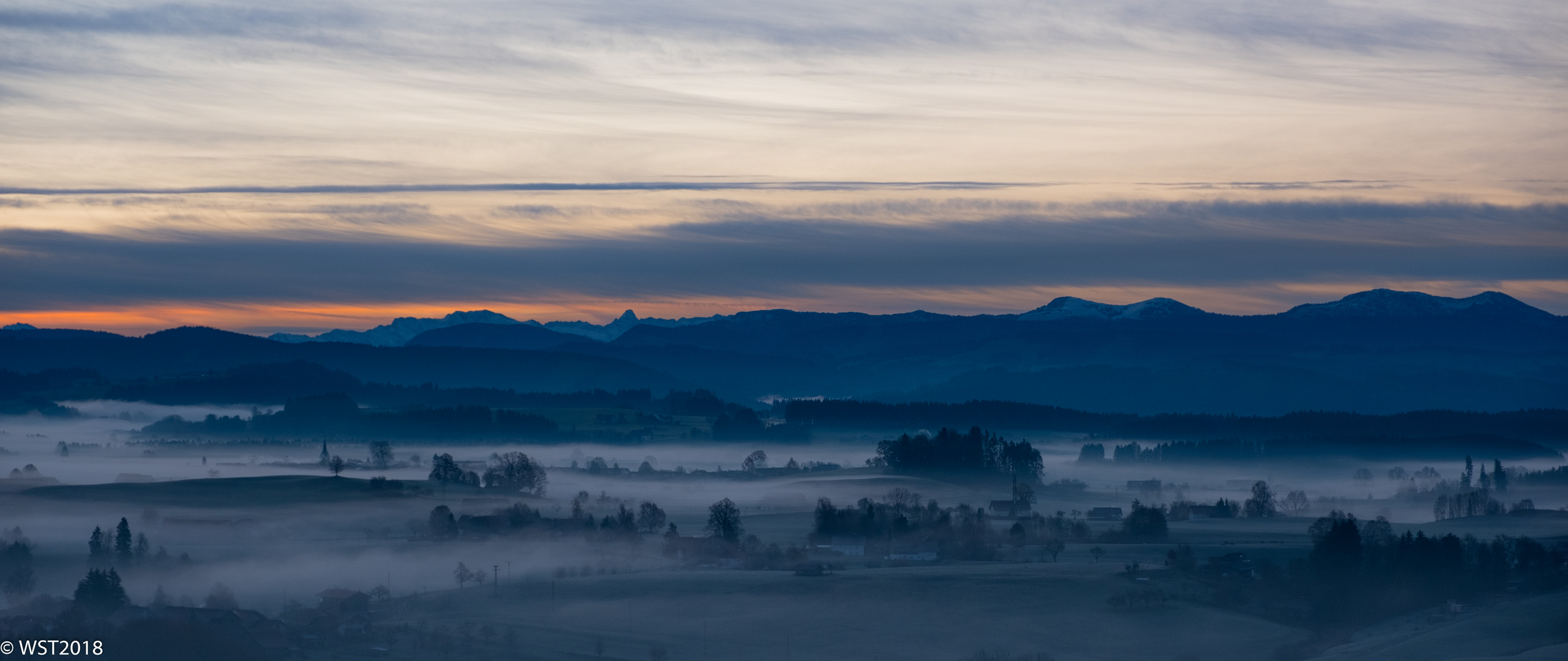 Allgäuer Hauptkamm von der Siggener Höhe