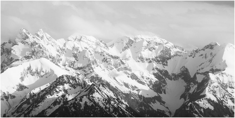 Allgäuer Hochalpen im Abendlicht