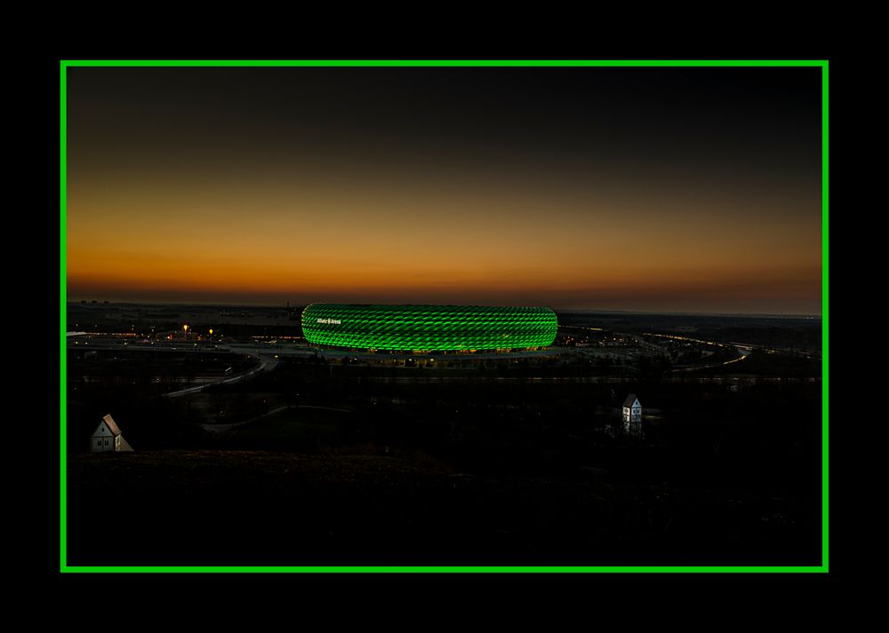 Allianz Arena grün