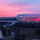Allianz Arena im Farbenwechsel
