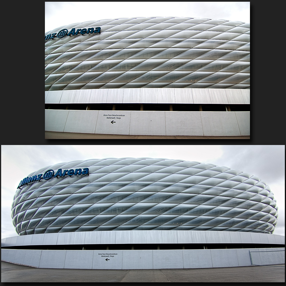 Allianz Arena im Objektiv-Vergleich